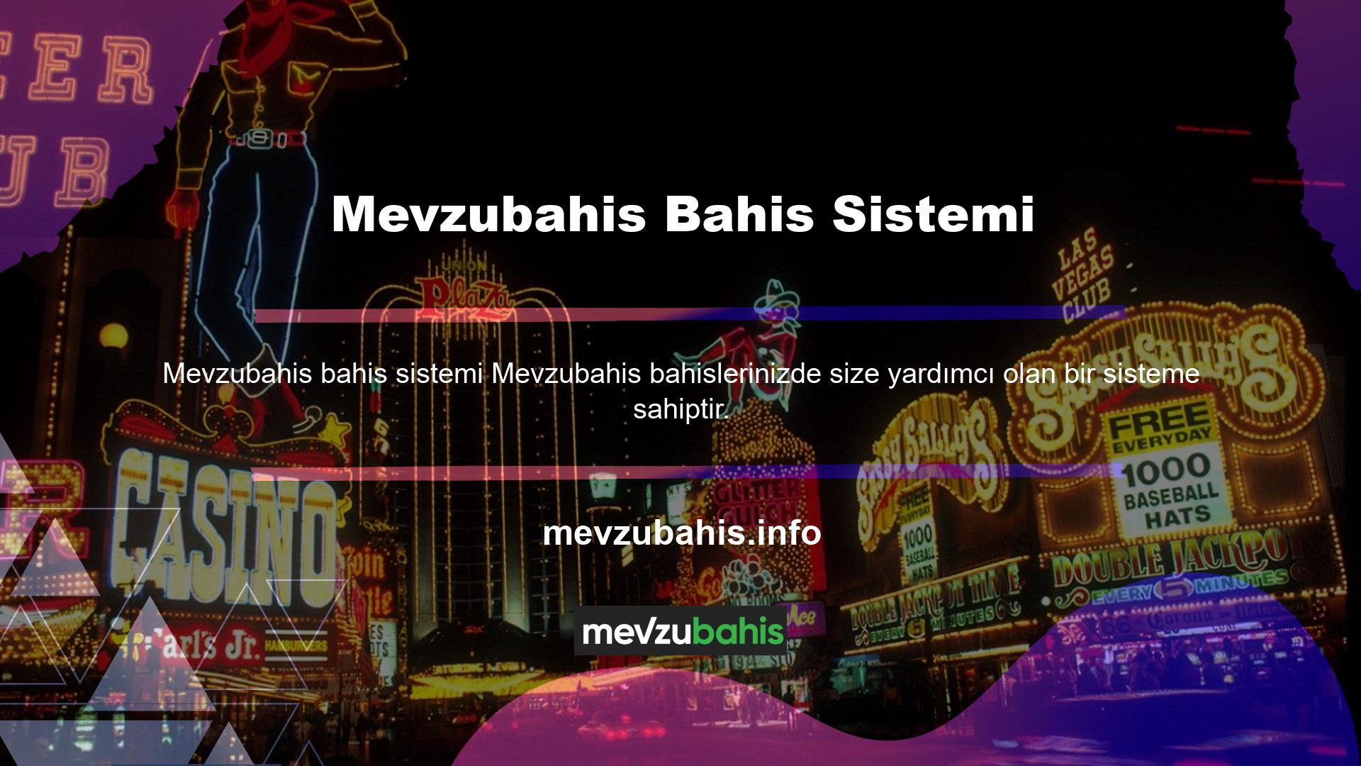 Mevzubahis futbol oyunlarına bahse girmenizi sağlar